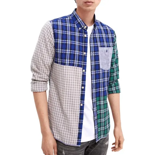 Regular Fit Shirt with Mixed Patterns , male, Sizes: L, M, XL, S - Scotch & Soda - Modalova