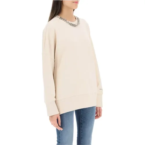 Iconic Falabella Sweater mit abnehmbarer Kette , Damen, Größe: 2XS - Stella Mccartney - Modalova
