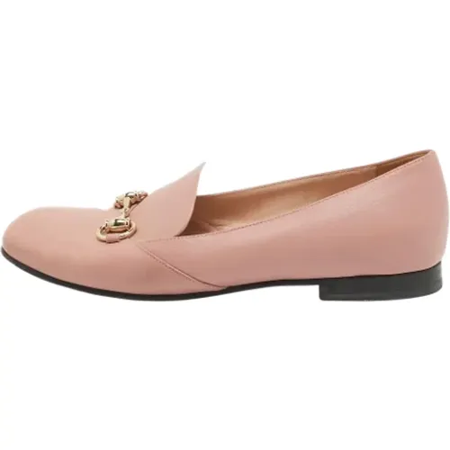 Pre-owned Leather flats , female, Sizes: 6 UK - Gucci Vintage - Modalova