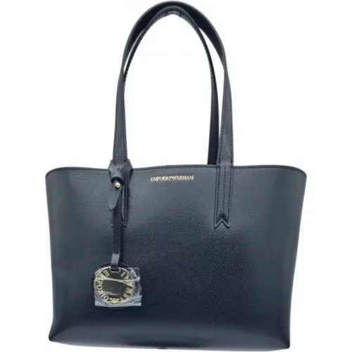 Tote Handtasche mit abnehmbarem Logo , Damen, Größe: ONE Size - Emporio Armani - Modalova