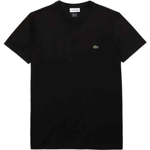 Klassisches Baumwoll-T-Shirt , Herren, Größe: 2XL - Lacoste - Modalova