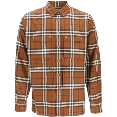 Casual Shirt Mens Fashion , male, Sizes: S - Burberry - Modalova