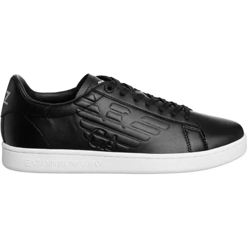 Plain Lace Closure Sneakers , male, Sizes: 10 UK, 11 UK, 8 1/2 UK - Emporio Armani EA7 - Modalova