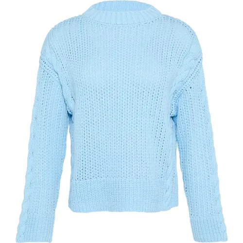 Kurzer Strickpullover , Damen, Größe: M - comma - Modalova