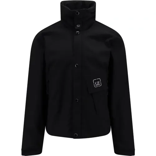 Cotton Jacket with Hidden Hood , male, Sizes: L, S, M - C.P. Company - Modalova