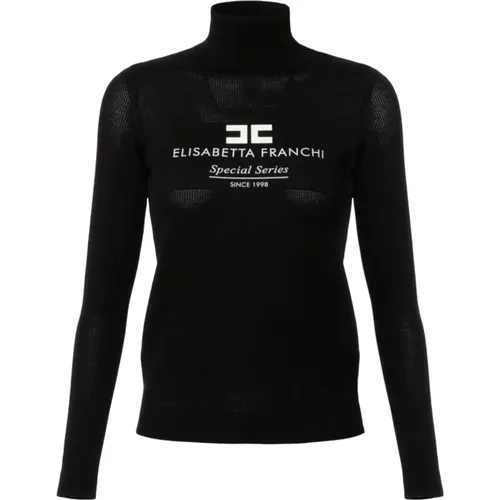 Stylischer Stricktop , Damen, Größe: 2XL - Elisabetta Franchi - Modalova