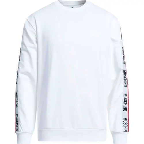 Side Stripe Pail Interior Sweatshirt , male, Sizes: M - Moschino - Modalova