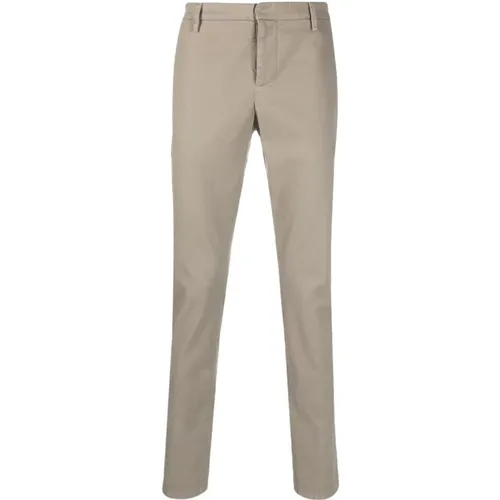 Taupegraue Chino-Hose mit schmalem Bein - Dondup - Modalova