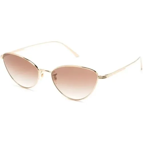 Gold Sungles for Everyday Use , female, Sizes: 56 MM - Oliver Peoples - Modalova