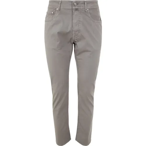 Elephant Grey Bard Slim Fit Jeans , Herren, Größe: W33 - Jacob Cohën - Modalova
