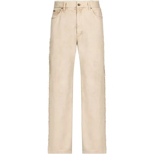 Men`s Straight Jeans Collection , male, Sizes: L, XL, M - Dolce & Gabbana - Modalova