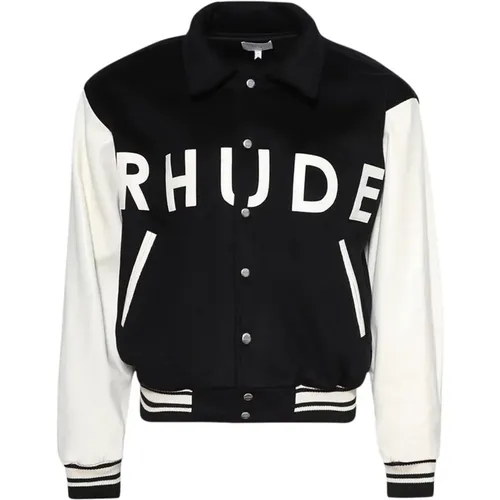 Schwarze College Jacke Rhude - Rhude - Modalova