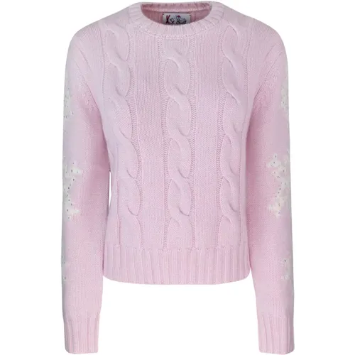 Sweater with Intricate Details , female, Sizes: M - MC2 Saint Barth - Modalova