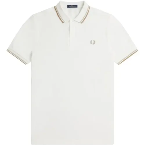 Polo mit Kontraststreifen,Kontraststreifen Kurzarm Polo Shirt,2 Farben Baumwoll-Polo-Shirt - Fred Perry - Modalova