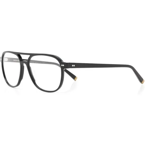 Schwarze Optische Brille, Klassischer Stil , unisex, Größe: 55 MM - Moscot - Modalova