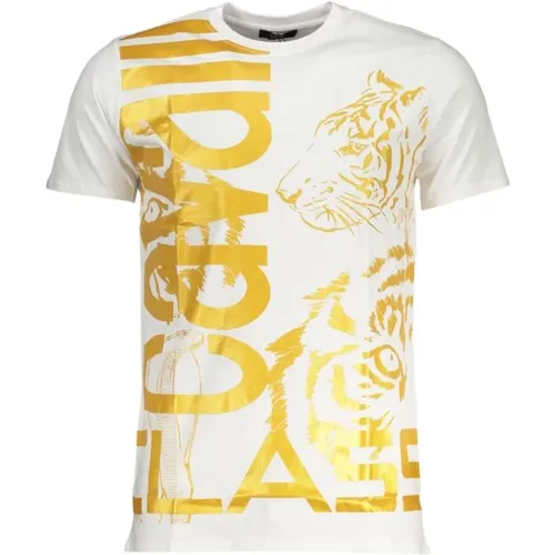 Short Sleeve T-Shirt with Logo Print , male, Sizes: XL, 2XL, L - Cavalli Class - Modalova