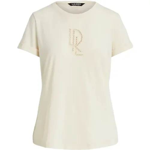 Weißes Jersey Baumwolle T-Shirt Logo,T-Shirts - Ralph Lauren - Modalova