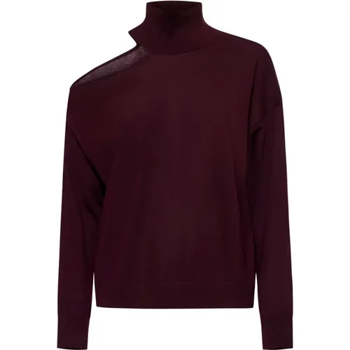 Bordeaux Pullover Kollektion , Damen, Größe: L - KAOS - Modalova