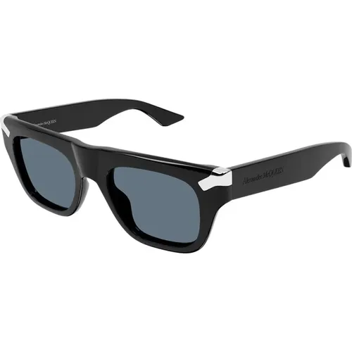 Metallic Inclusion Sunglasses Am0441S 002 , unisex, Sizes: 51 MM - alexander mcqueen - Modalova