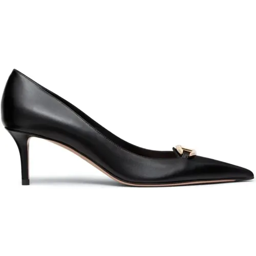 Schwarze VLogo Signature Pumps Slingback - Valentino Garavani - Modalova