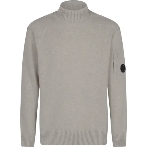 Lambswool Rollkragen Strickpullover , Herren, Größe: L - C.P. Company - Modalova