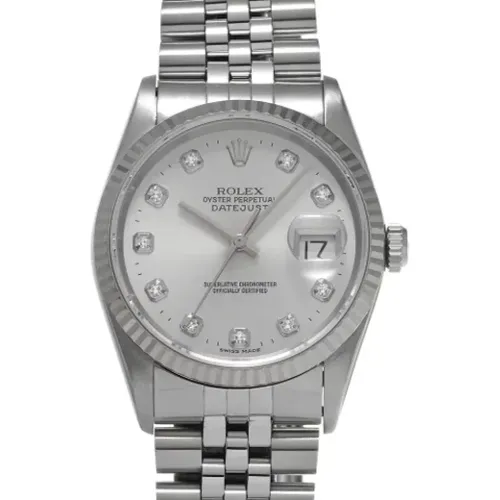 Pre-owned Stainless Steel watches , male, Sizes: ONE SIZE - Rolex Vintage - Modalova