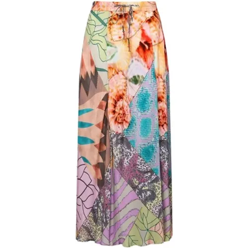 Susanna fancy print midi skirt , female, Sizes: S, XS - Mes Demoiselles - Modalova