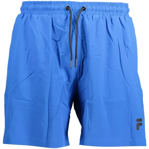 Blaue Herren Badehose mit Taschen - Fila - Modalova