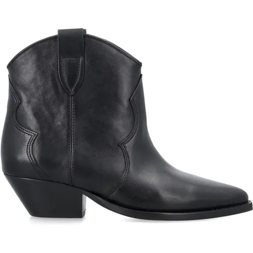 Schwarze Geschlossene Zehen Cowboy Stiefel , Damen, Größe: 37 EU - Isabel marant - Modalova