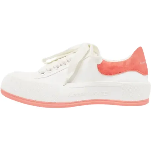 Pre-owned Canvas sneakers , female, Sizes: 4 1/2 UK - Alexander McQueen Pre-owned - Modalova