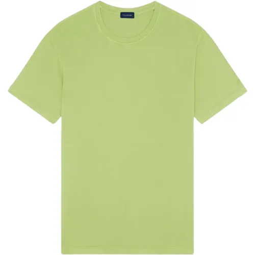 Jersey Baumwolle T-shirt Limette Gelb , Herren, Größe: S - PAUL & SHARK - Modalova