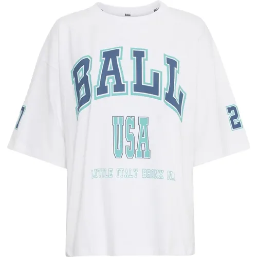 Bright White Oversized T-Shirt Ball - Ball - Modalova
