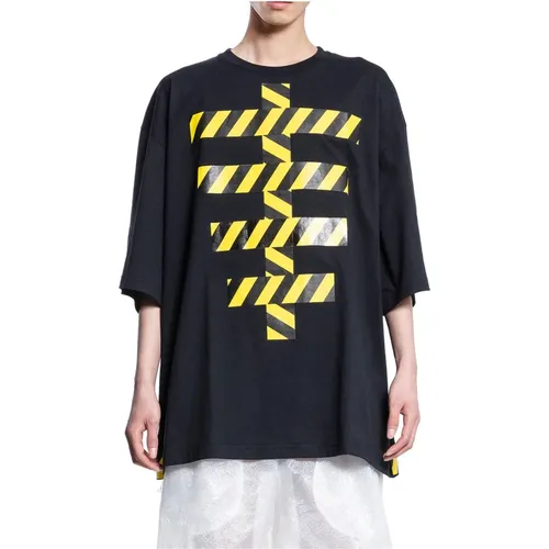 Skeleton-T Oversized Tee Schwarz , Herren, Größe: S - Walter Van Beirendonck - Modalova