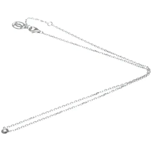 Pre-owned White Gold necklaces , female, Sizes: ONE SIZE - Cartier Vintage - Modalova