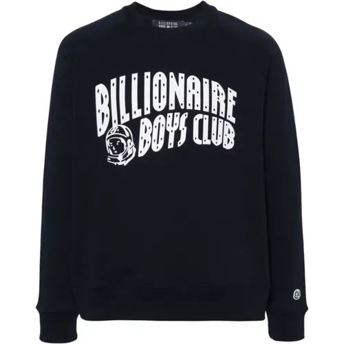 Crew Neck Sweater with Logo Patch , male, Sizes: M, L - Billionaire - Modalova