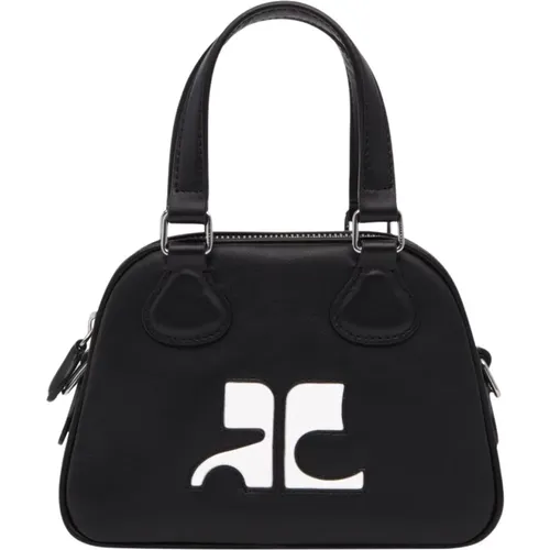 Mini Leather Bowling Bag , female, Sizes: ONE SIZE - Courrèges - Modalova