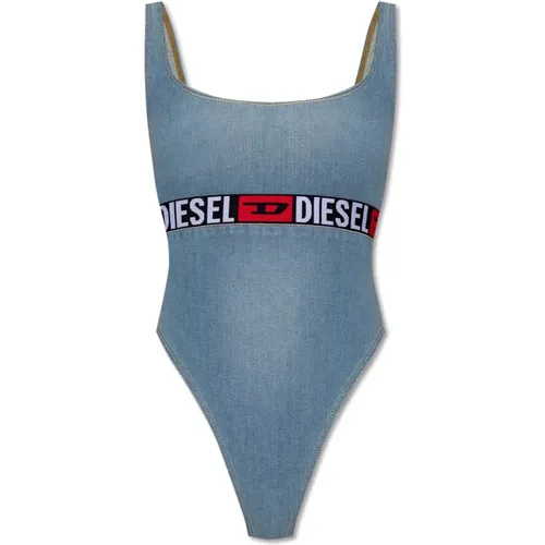 Bodysuit mit De-Geny-S Logo , Damen, Größe: L - Diesel - Modalova