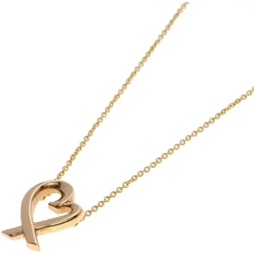 Pre-owned Rose Gold necklaces , female, Sizes: ONE SIZE - Tiffany & Co. Pre-owned - Modalova