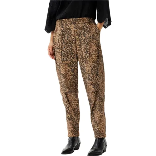 Stylische Ivy Hose mit Coolen Print , Damen, Größe: L - IN FRONT - Modalova