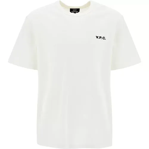 Boxy Fit Crew Neck T-Shirt , Herren, Größe: XS - A.P.C. - Modalova