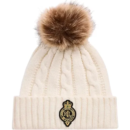 Women's Pom Pom Beanie , female, Sizes: ONE SIZE - Ralph Lauren - Modalova