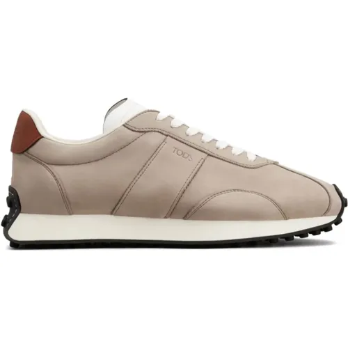 Grey Sneakers Panelled Design , male, Sizes: 8 1/2 UK - TOD'S - Modalova