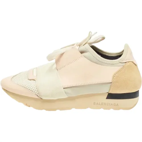 Pre-owned Leather sneakers , female, Sizes: 3 UK - Balenciaga Vintage - Modalova