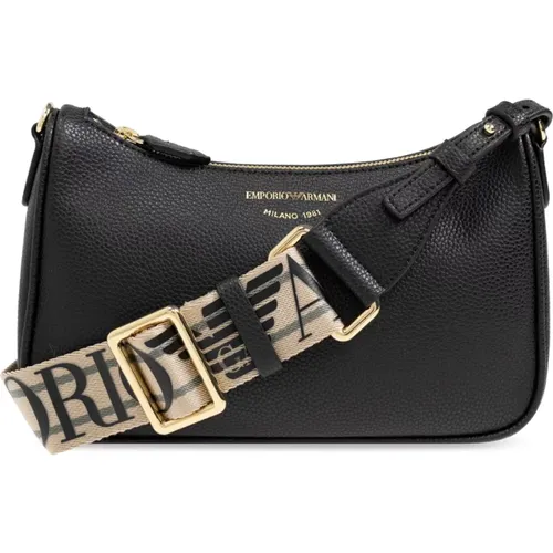 Shoulder bag with printed logo , female, Sizes: ONE SIZE - Emporio Armani - Modalova