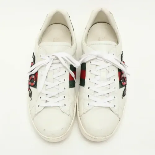 Pre-owned Leather sneakers , male, Sizes: 10 UK - Gucci Vintage - Modalova