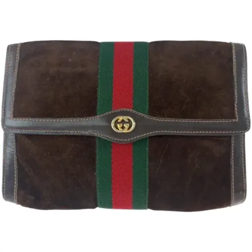 Pre-owned Leather clutches , female, Sizes: ONE SIZE - Gucci Vintage - Modalova