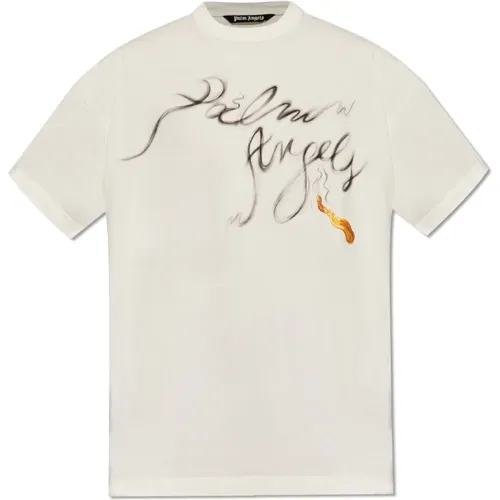 Printed T-shirt , male, Sizes: XL, S, 2XL, M, L - Palm Angels - Modalova