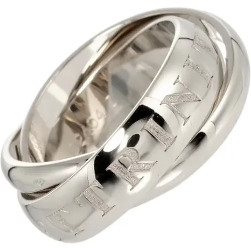 Pre-owned White Gold rings , female, Sizes: ONE SIZE - Cartier Vintage - Modalova