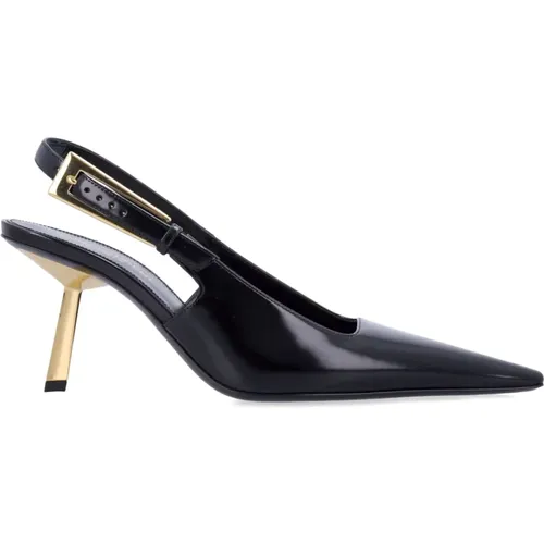 Leather Slingback Pumps , female, Sizes: 3 1/2 UK, 7 UK, 2 UK, 4 1/2 UK - Saint Laurent - Modalova