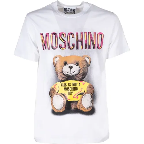 Teddy Zeichnung T-Shirt , Herren, Größe: 2XL - Moschino - Modalova